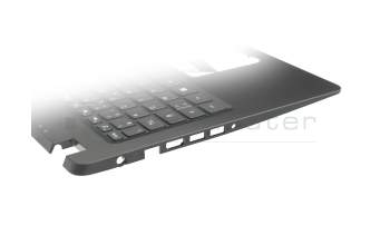 HQ2101A614007 Original Acer Tastatur inkl. Topcase FR (französisch) schwarz/schwarz