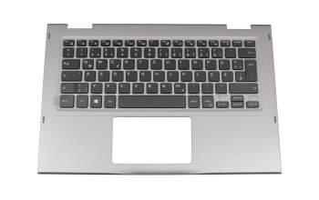 JCHV0 Original Dell Tastatur inkl. Topcase DE (deutsch) schwarz/silber mit Backlight