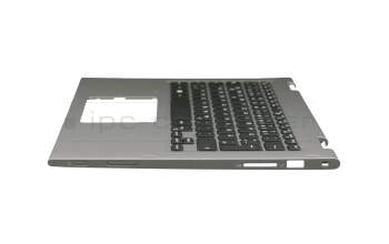 JCHV0 Original Dell Tastatur inkl. Topcase DE (deutsch) schwarz/silber mit Backlight