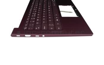 KT01-19C3DK01UKRA000 Original Lenovo Tastatur inkl. Topcase UK (englisch) lila/lila mit Backlight