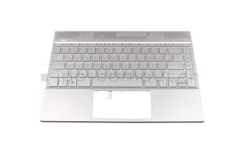 L24143-041 Original HP Tastatur inkl. Topcase DE (deutsch) silber/silber mit Backlight