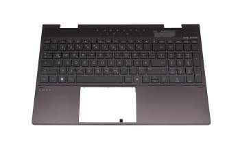 L93119-041 Original HP Tastatur inkl. Topcase DE (deutsch) schwarz/schwarz mit Backlight (Nightfall Black)