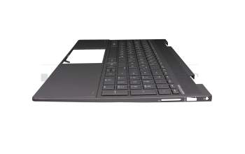 L93119-041 Original HP Tastatur inkl. Topcase DE (deutsch) schwarz/schwarz mit Backlight (Nightfall Black)