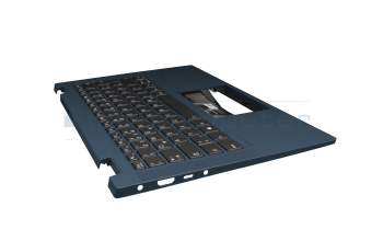 LC560-14 Original Lenovo Tastatur inkl. Topcase DE (deutsch) dunkelgrau/blau mit Backlight blau