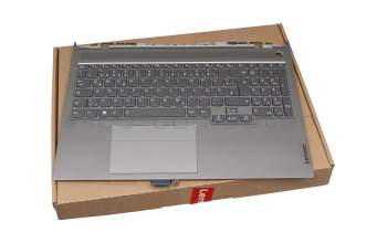 LCM20L36D0J6862 Original Lenovo Tastatur inkl. Topcase DE (deutsch) grau/grau mit Backlight