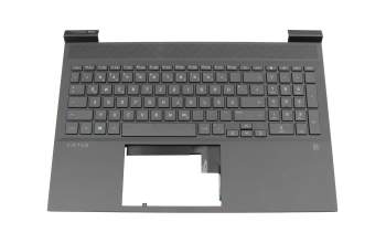 M76862-041 Original HP Tastatur inkl. Topcase DE (deutsch) schwarz/schwarz mit Backlight (RTX-Grafikkarte)