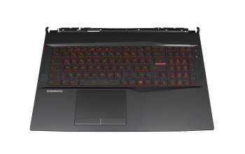 MSI GL75 9SD/9SDK/9SE/9SEK (MS-17E5) Original Tastatur inkl. Topcase DE (deutsch) schwarz/schwarz mit Backlight