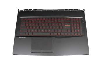 MSI GL75 Leopard 10SER/10SEK (MS-17E7) Original Tastatur inkl. Topcase DE (deutsch) schwarz/schwarz mit Backlight