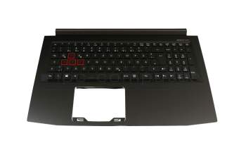 NKI151305D Original Chicony Tastatur inkl. Topcase DE (deutsch) schwarz/schwarz mit Backlight