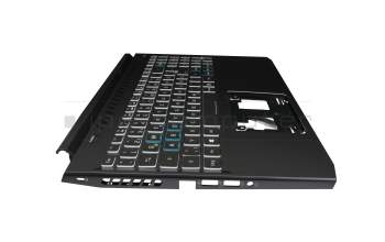 NKI15131GE Original Acer Tastatur inkl. Topcase DE (deutsch) schwarz/schwarz mit Backlight (Anschlusskabel 16mm)