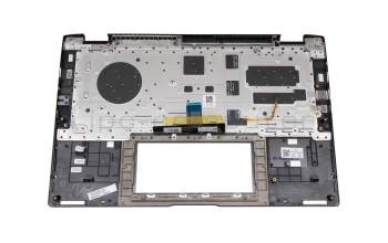 NSK-WRGBU 0G 9Z.NFKBU.G0G Original Darfon Tastatur inkl. Topcase DE (deutsch) grau/grau mit Backlight (Gun Metal Grey)