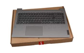 PK09000QQ20 Original Lenovo Tastatur inkl. Topcase DE (deutsch) grau/grau mit Backlight