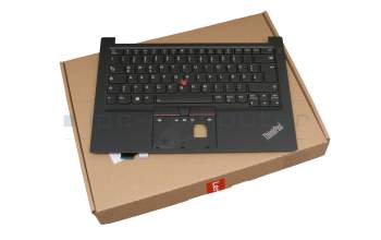 PK131HJ3B11 Original Lenovo Tastatur inkl. Topcase DE (deutsch) schwarz/schwarz mit Backlight und Mouse-Stick mit Ein/Aus Schalter