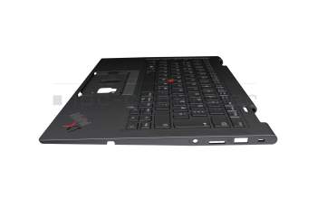 PK131U92B11 Original Lenovo Tastatur inkl. Topcase DE (deutsch) grau/grau mit Backlight und Mouse-Stick