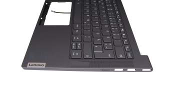 PR4SB Original Lenovo Tastatur inkl. Topcase DE (deutsch) grau/grau mit Backlight