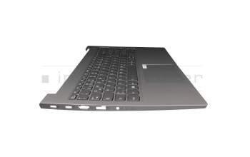 PR5SB-GE Original Lenovo Tastatur inkl. Topcase DE (deutsch) silber/grau mit Backlight