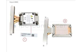 Fujitsu PY-TKCPC90 RX2530M7 EVAC HEATSINK