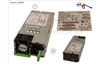 Fujitsu S26113-F574-E12 PSU 800W RED. PLATINUM HP für S7 uns S8