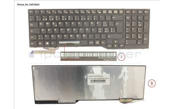 Fujitsu S26391-F2132-B232 KEYBOARD SWISS (BLACK)