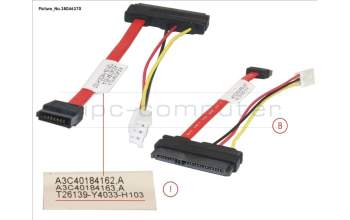 Fujitsu S26462-F5801-L609 CABLE HDD SATA SL+DAT