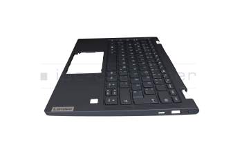 SN20Z53197 Original Lenovo Tastatur inkl. Topcase DE (deutsch) blau/blau mit Backlight (Abyss Blue)