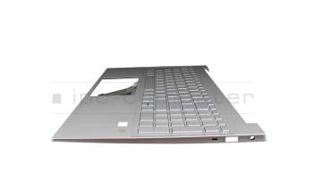 TFQ46G7HTP00039401L Original HP Tastatur inkl. Topcase DE (deutsch) silber/silber mit Backlight