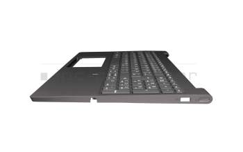 V171020HK1-GR Original Lenovo Tastatur inkl. Topcase DE (deutsch) grau/grau mit Backlight