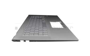 V185920AK1 GR Original Asus Tastatur inkl. Topcase DE (deutsch) silber/silber mit Backlight