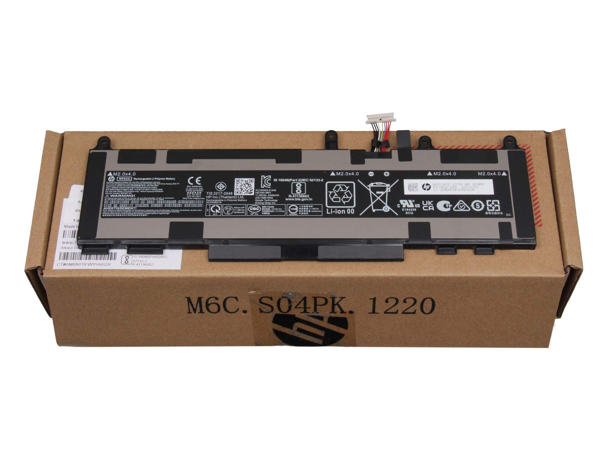 HP M64304-421 Akku 51,30Wh Original