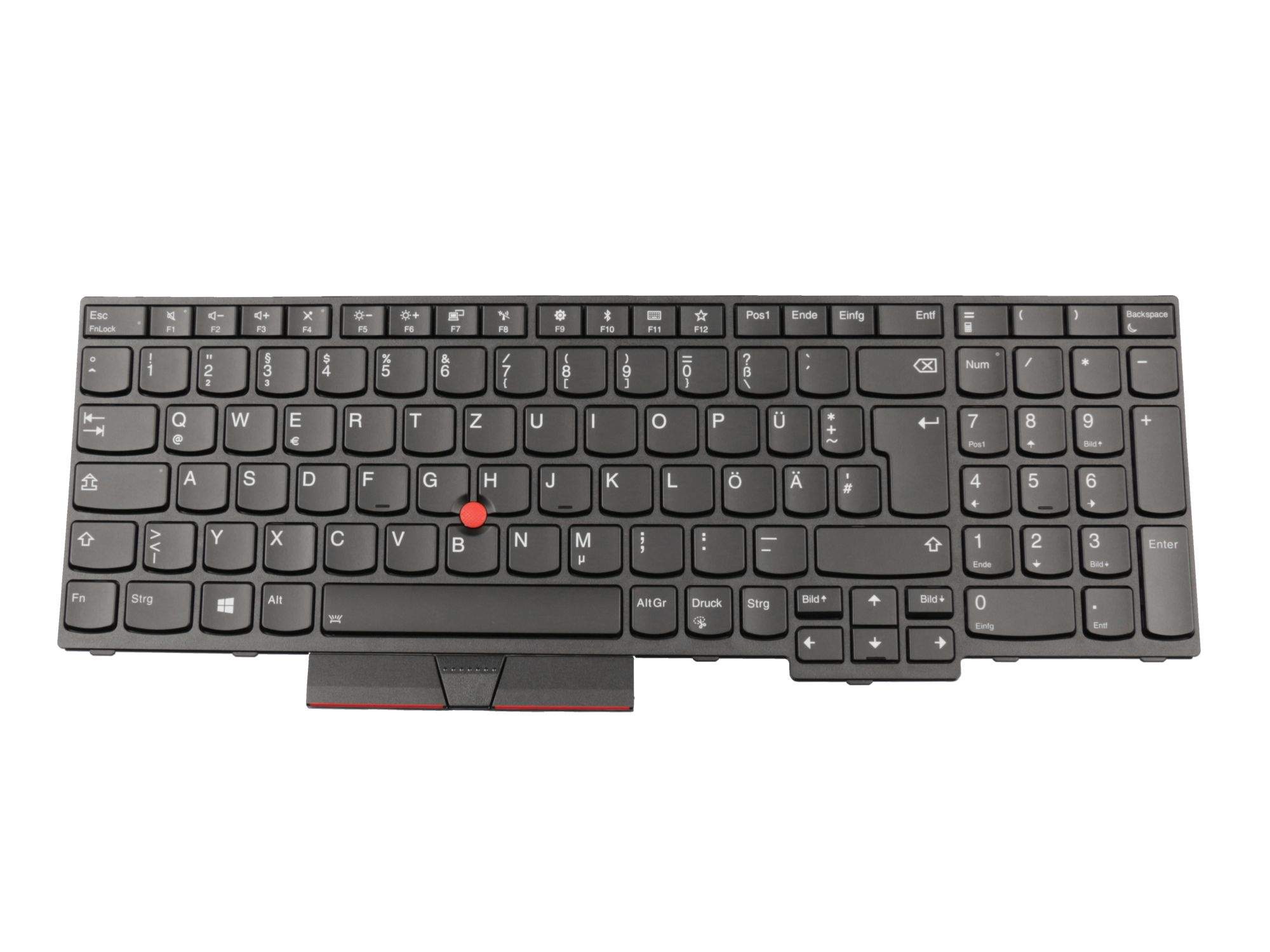 LENOVO 81F01AL Tastatur DE (deutsch) schwarz/schwarz mit Backlight und Mouse-Stick Original