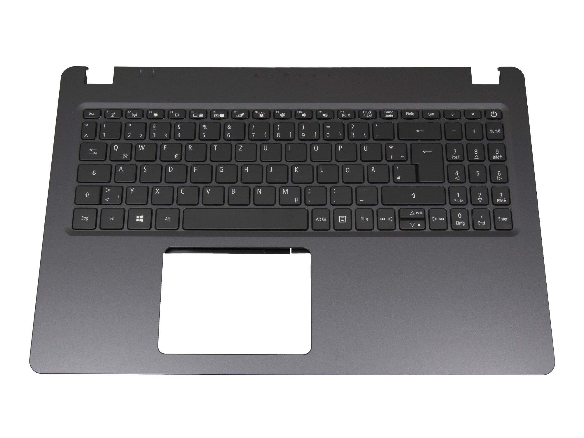 ACER 71NI41BO350 Tastatur inkl. Topcase DE (deutsch) schwarz/schwarz mit Backlight