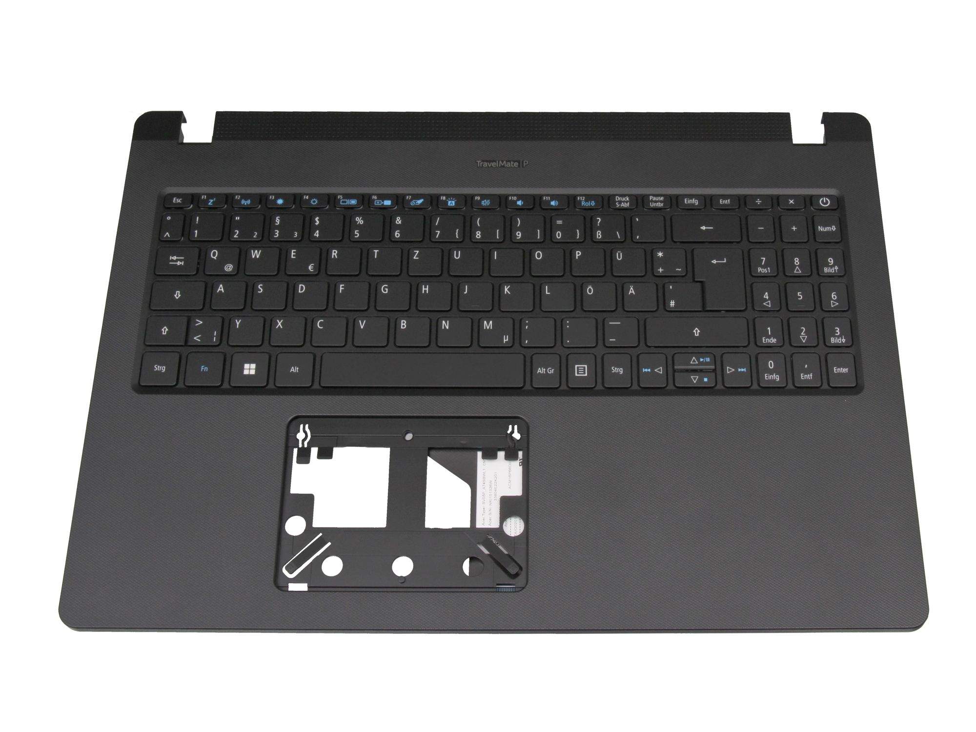 ACER 337099324 Tastatur inkl. Topcase DE (deutsch) schwarz/schwarz mit Backlight