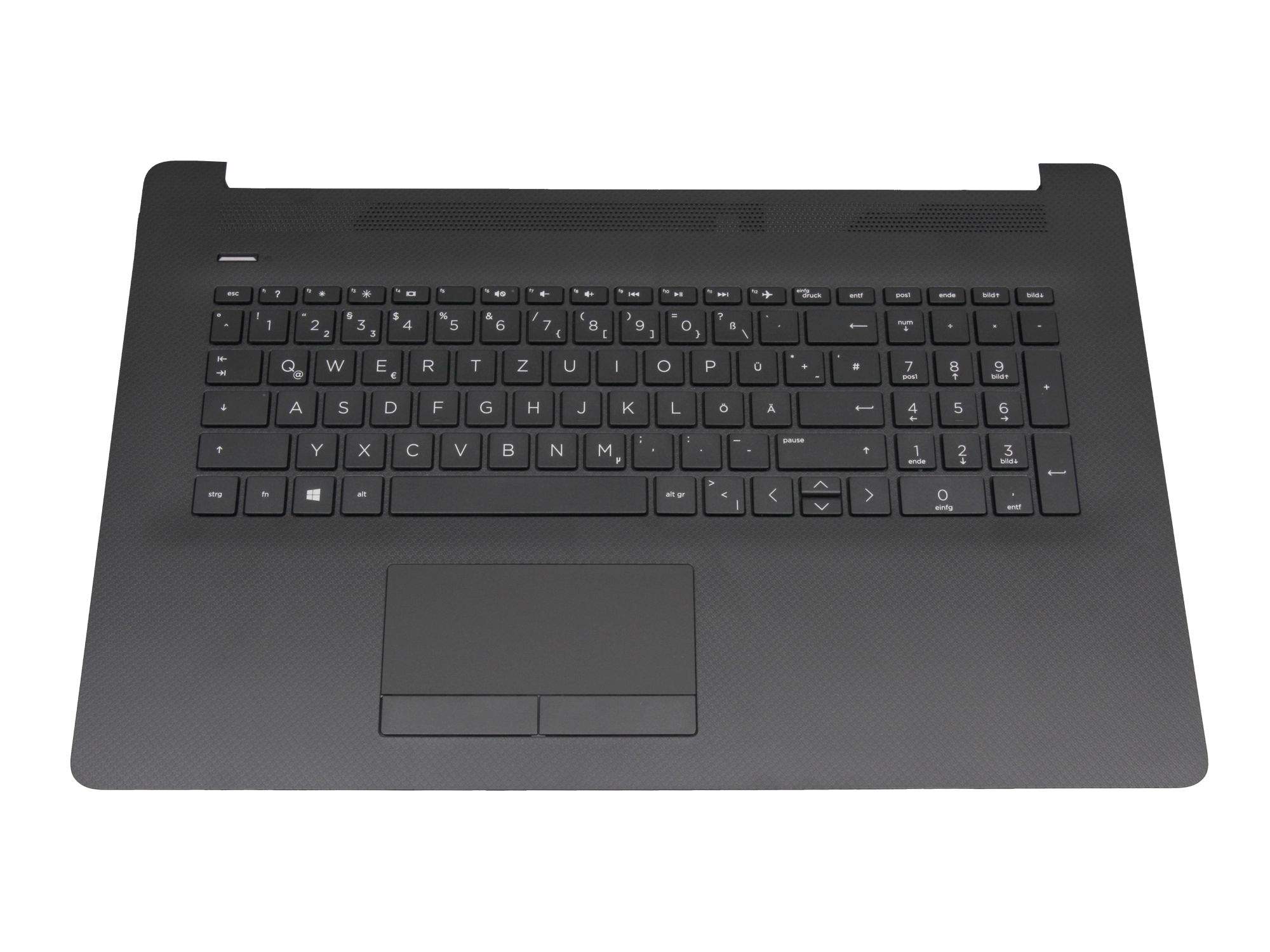 HP Tastatur inkl. Topcase DE (deutsch) schwarz/schwarz (TP/ohne DVD) für HP 17-by4000