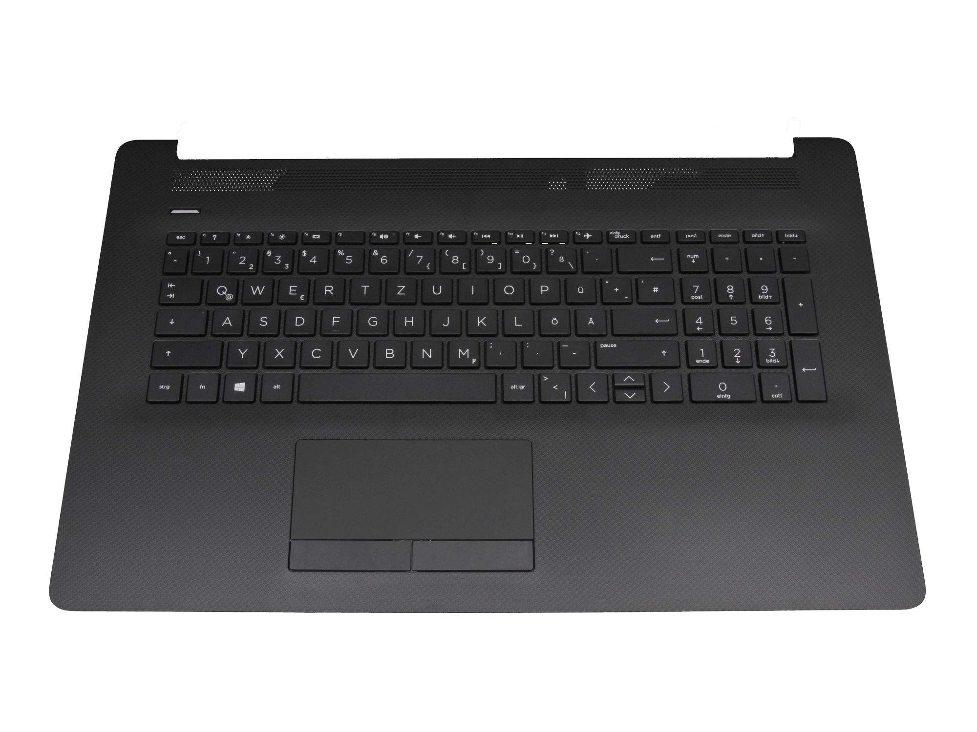 HP Tastatur inkl. Topcase DE (deutsch) schwarz/schwarz (PTP/DVD) für HP 17-by4000