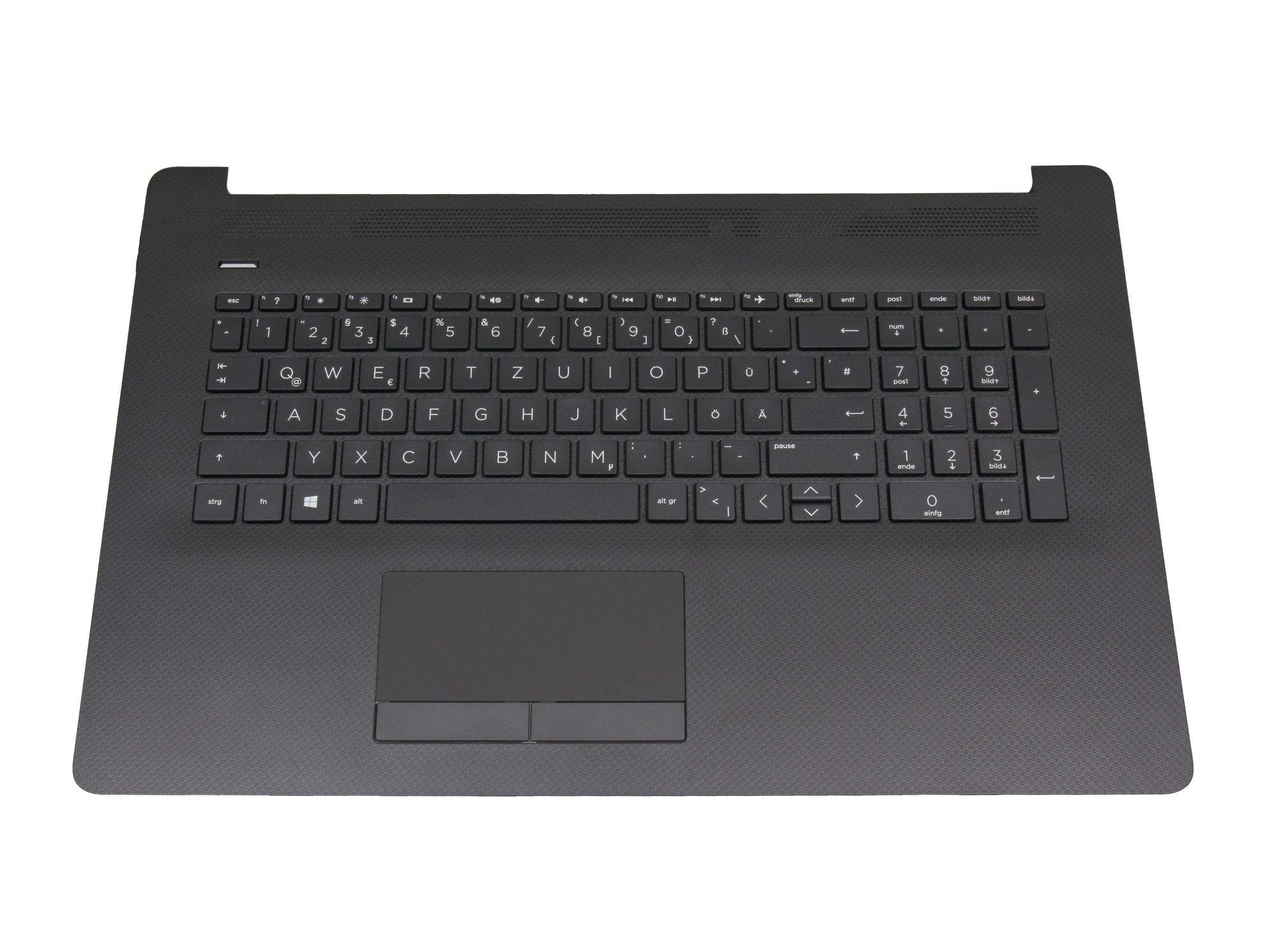 HP Tastatur inkl. Topcase DE (deutsch) schwarz/schwarz (PTP/ohne DVD) für HP 17-ca3000