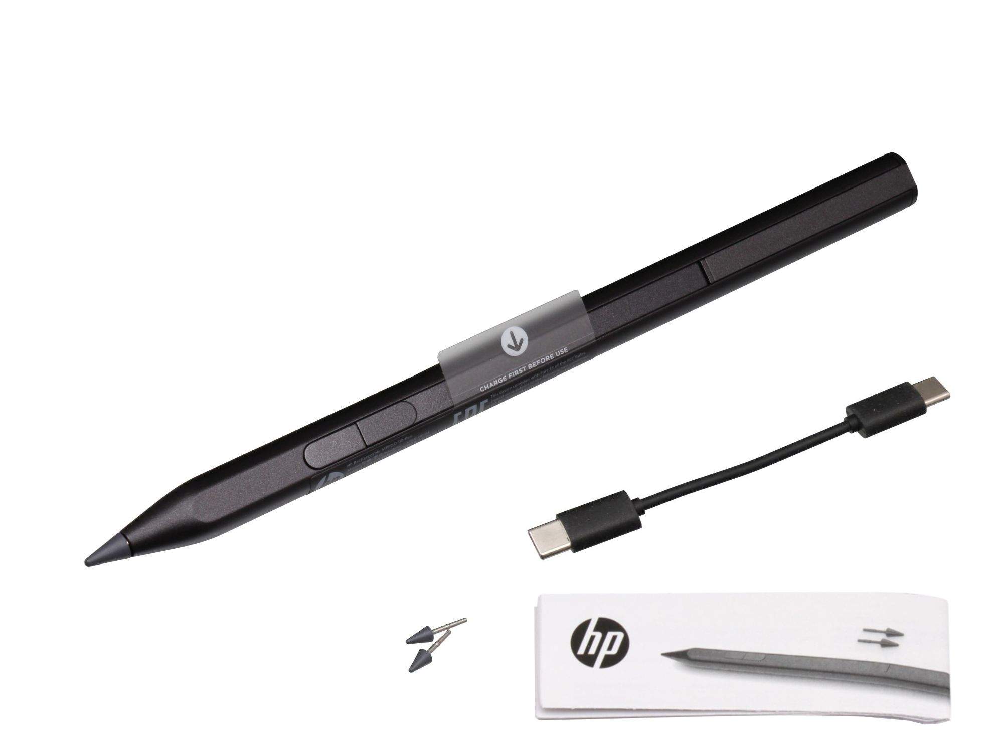 HP Rechargeable Tilt Pen (3J122AA#ABB) - charcoal grey