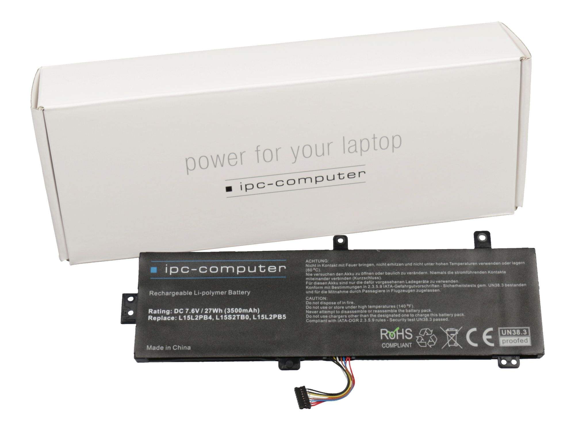 IPC-COMPUTER Lenovo L15L2PB4 IPC-Computer Akku 27Wh kompatibel