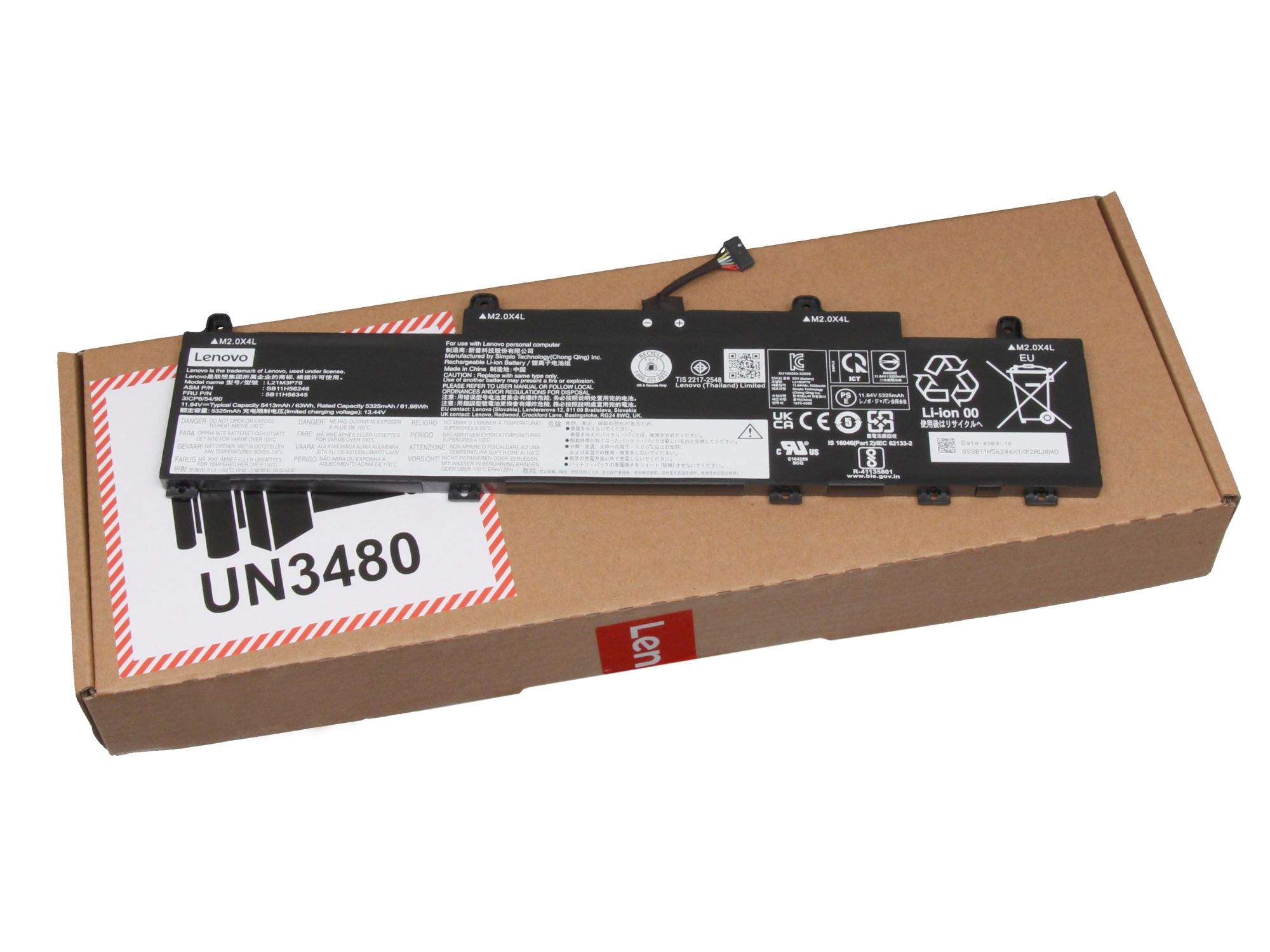 LENOVO BATTERY Internal, 3c 63Wh,