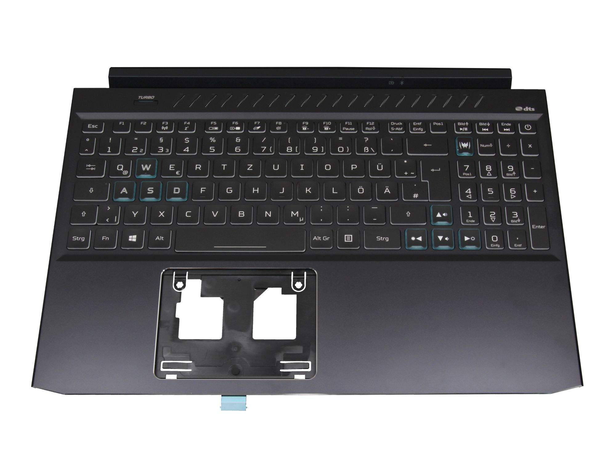 ACER COVER UPPER BLACK W/KB GERMAN