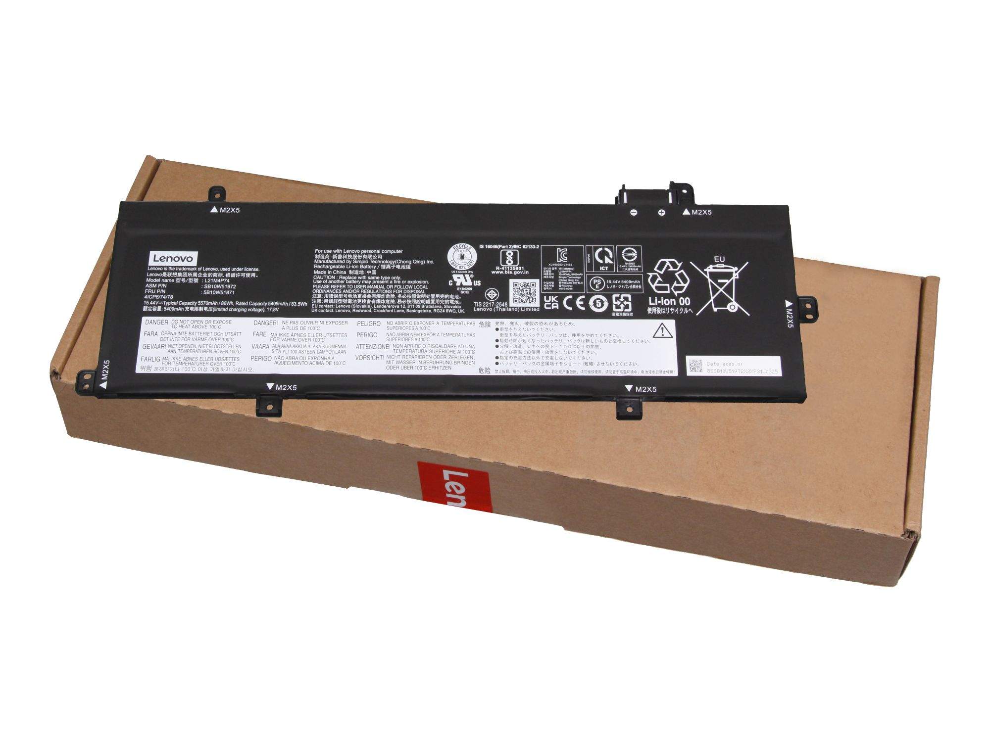 LENOVO BATTERY Internal, 4c 86Wh,