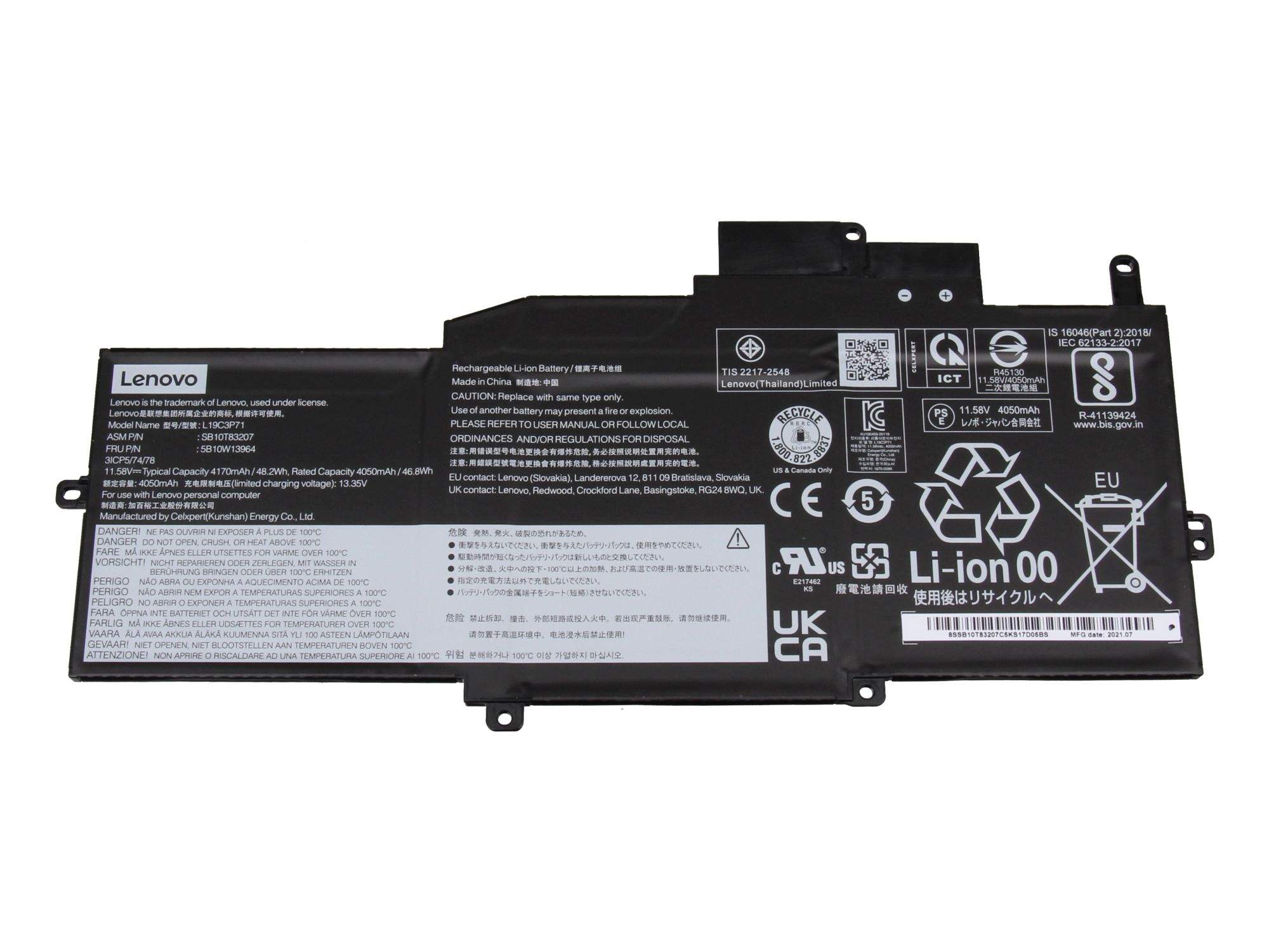 LENOVO Internal,3c,48.2Wh,LiIon,CXP