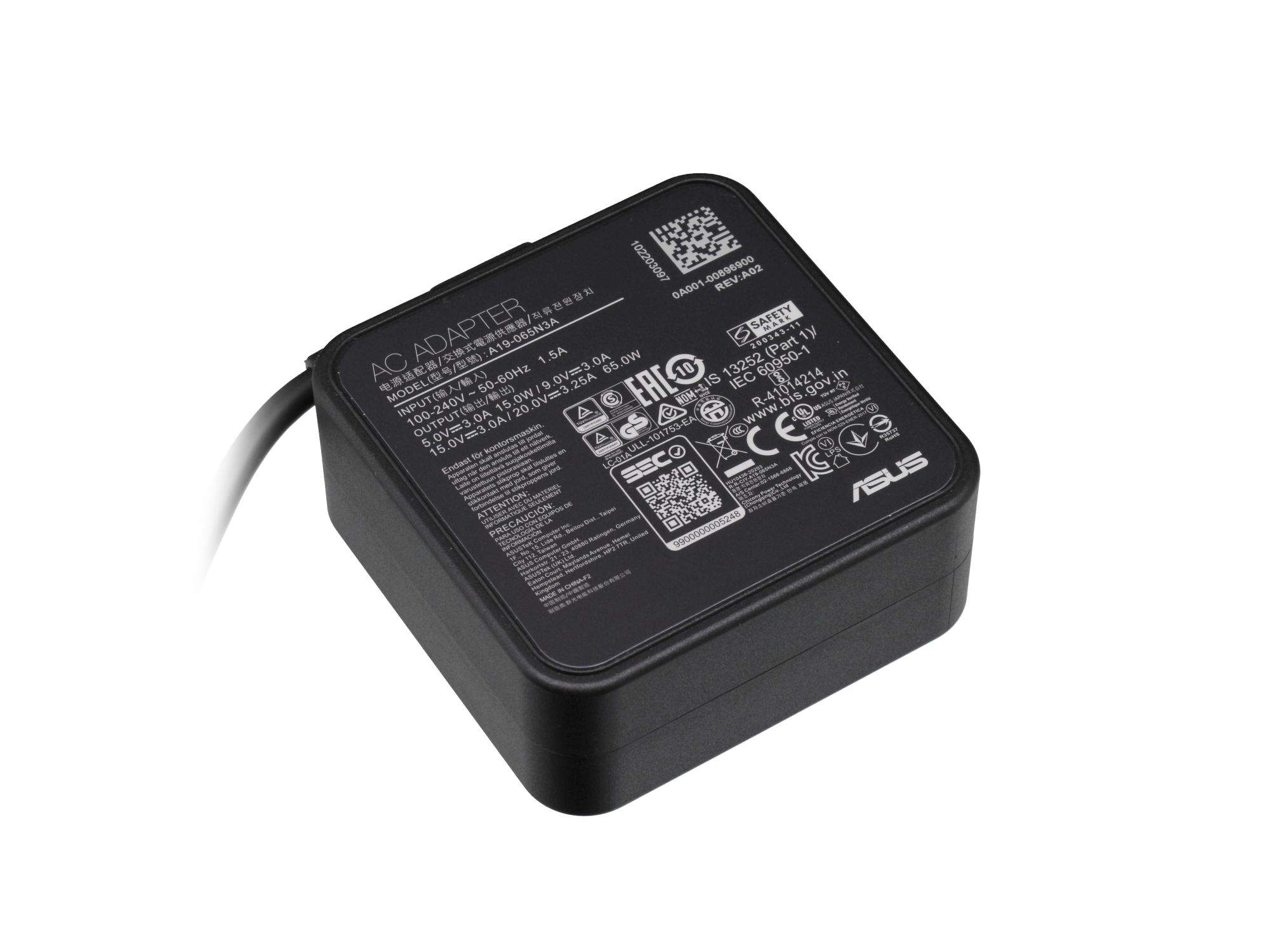 ASUS USB-C Netzteil 65,0 Watt für Asus B1502CVA