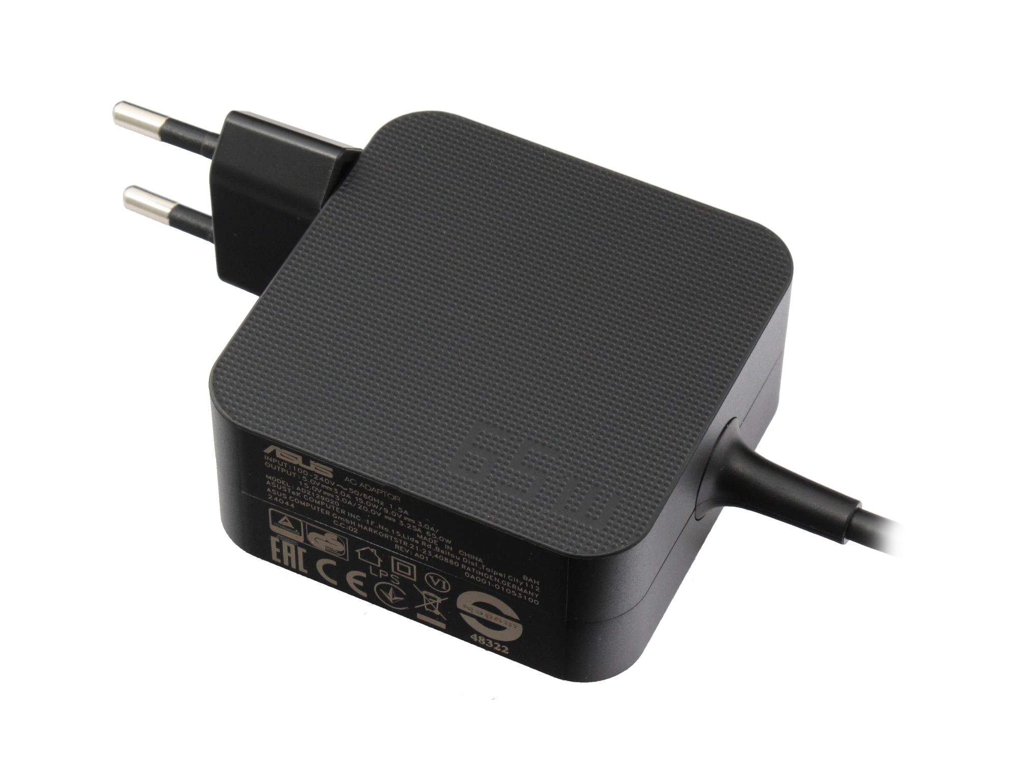 ASUS USB-C Netzteil 65,0 Watt EU Wallplug für Asus ExpertBook B5 B5402CVA