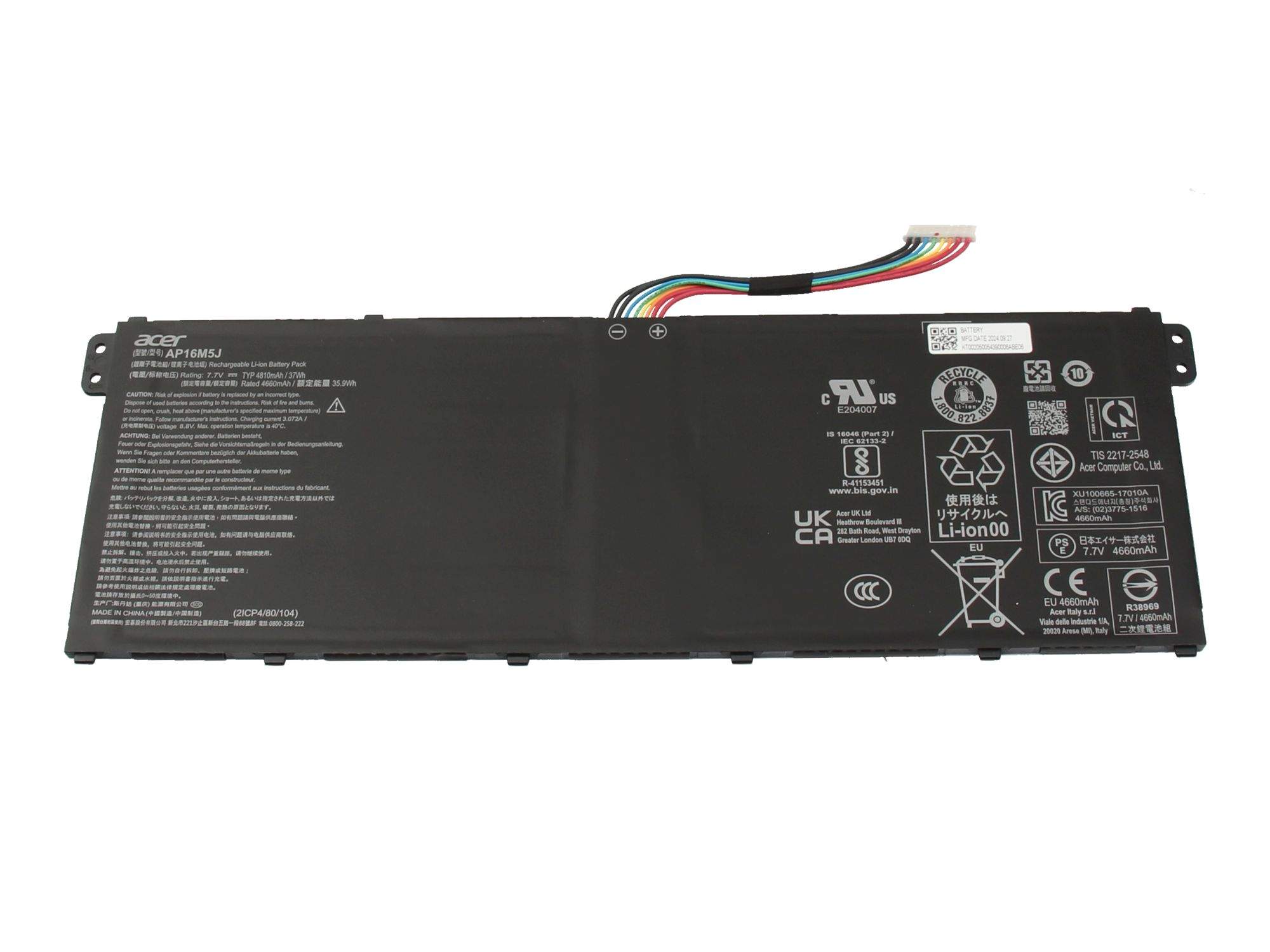 ACER BATTERY.4810MAH.MAIN.4.39MM.