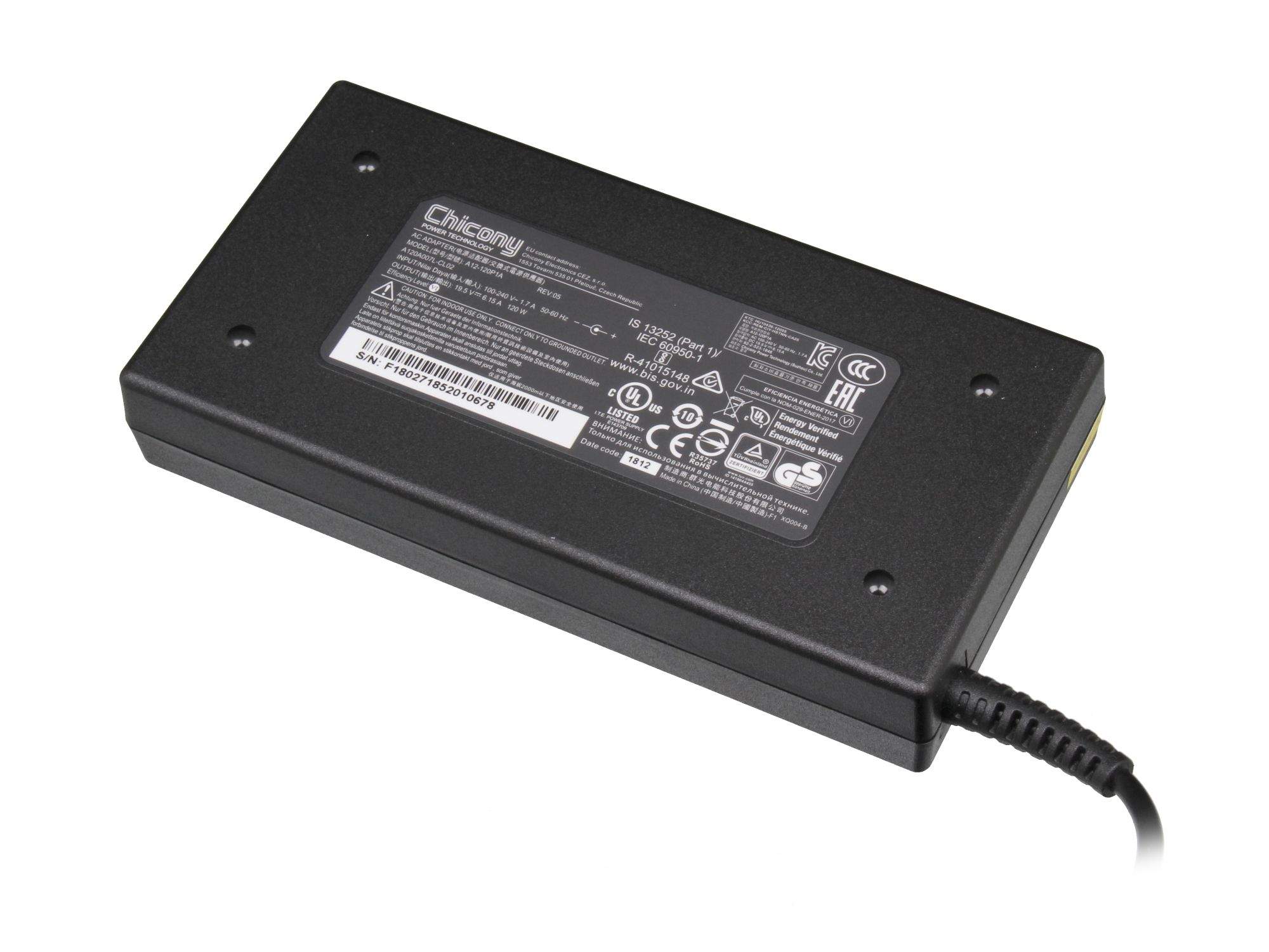 SAGER Netzteil 120 Watt für Sager Notebook NP7358-S (W355SS)