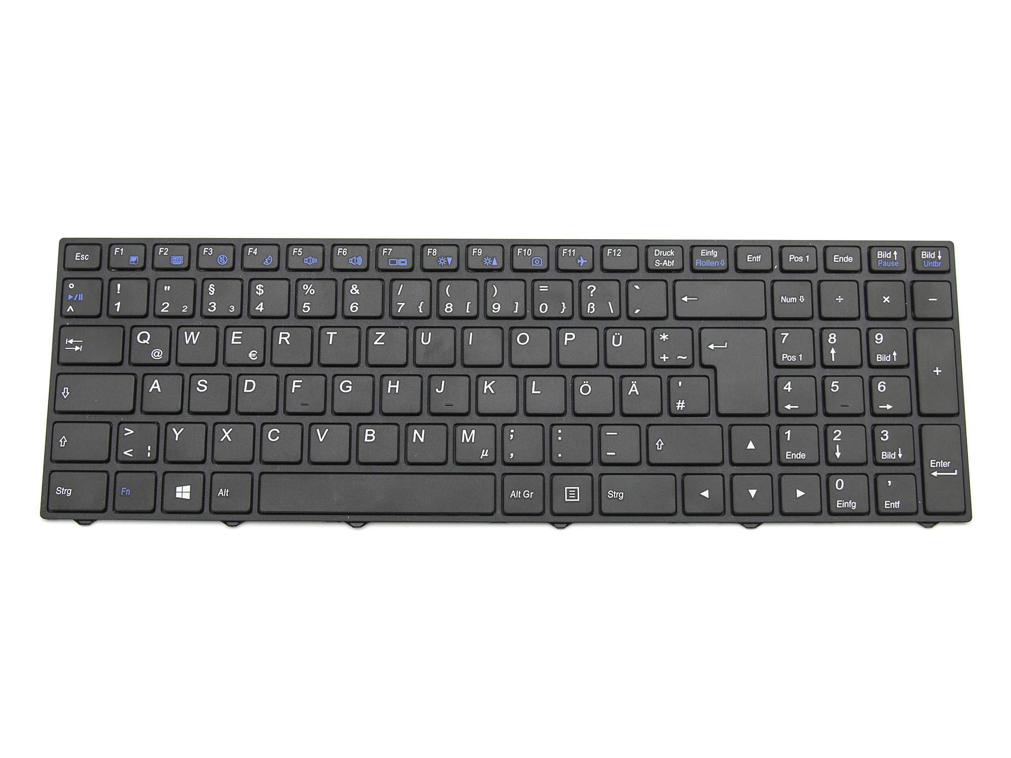 WORTMANN AG Tastatur DE (deutsch) schwarz/schwarz matt für Wortmann Terra Mobile 1513P Pro Serie