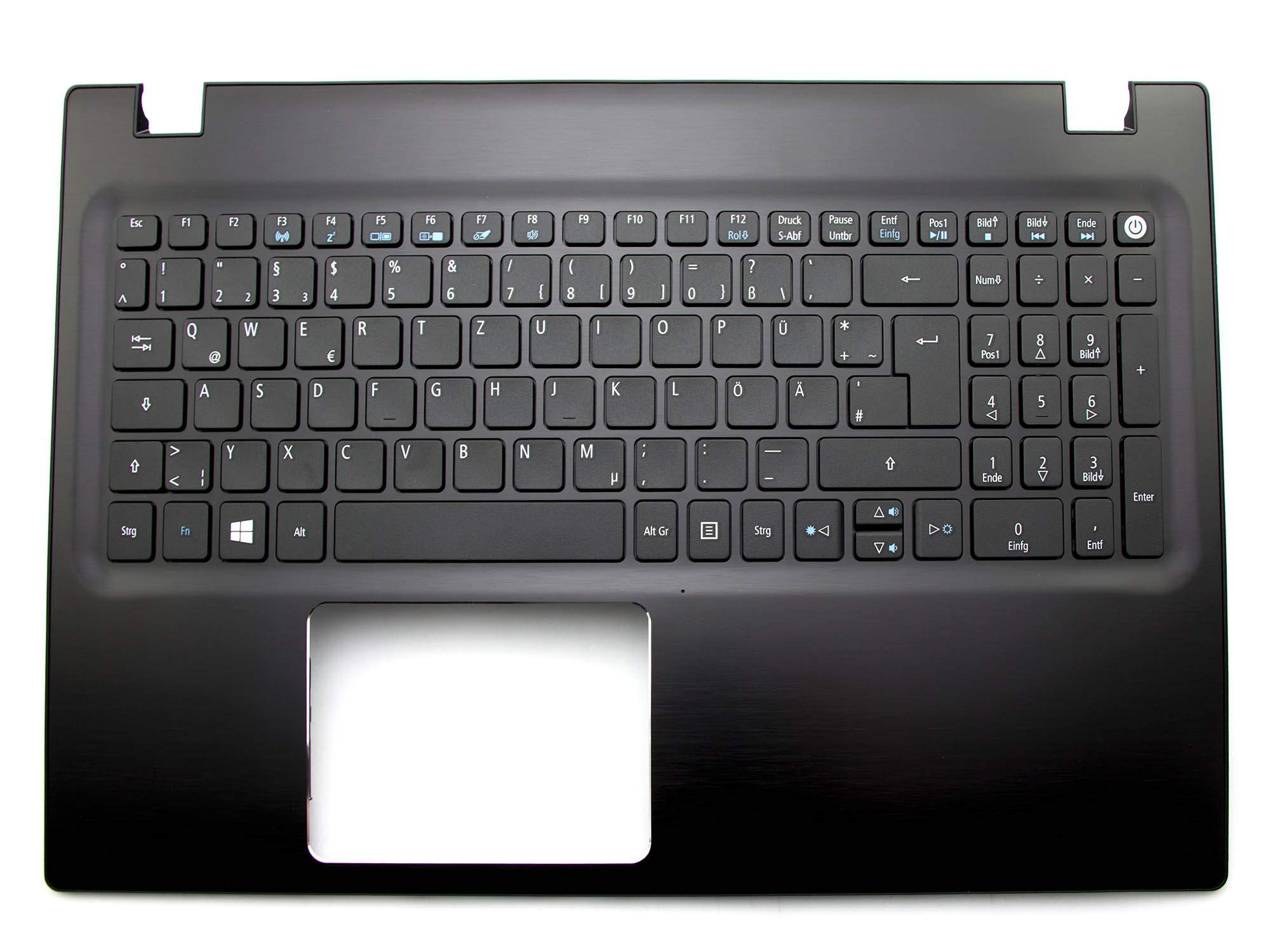 ACER EAZRT00701A Tastatur inkl. Topcase DE (deutsch) schwarz/schwarz Original