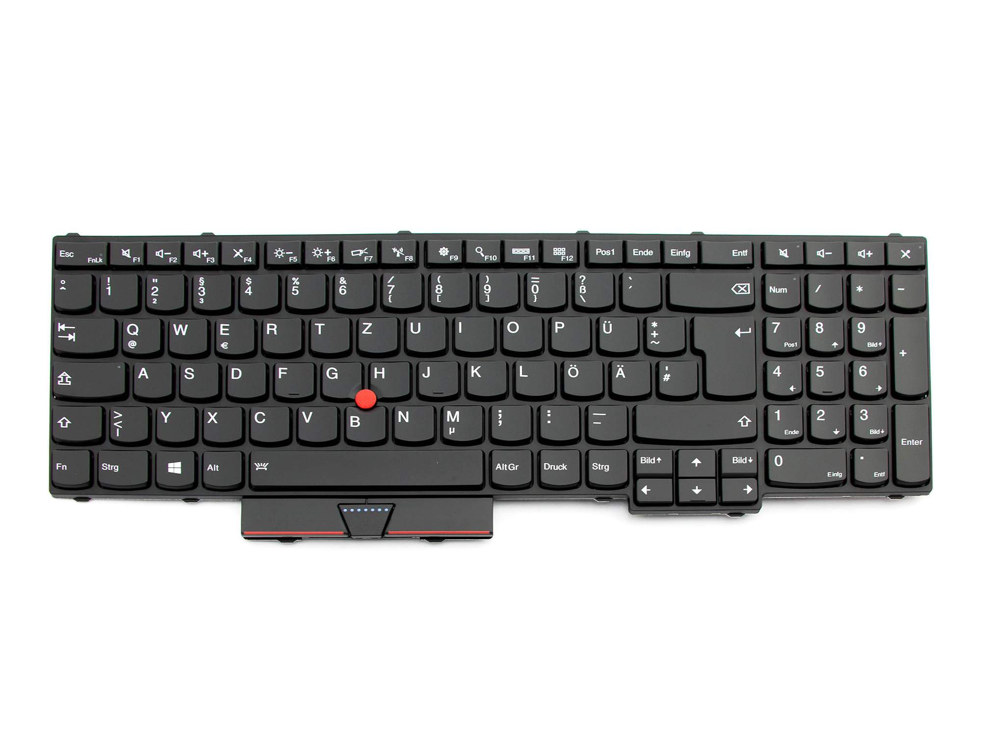 LENOVO SN20K85126 Tastatur DE (deutsch) schwarz/schwarz matt mit Backlight und Mouse-Stick Original