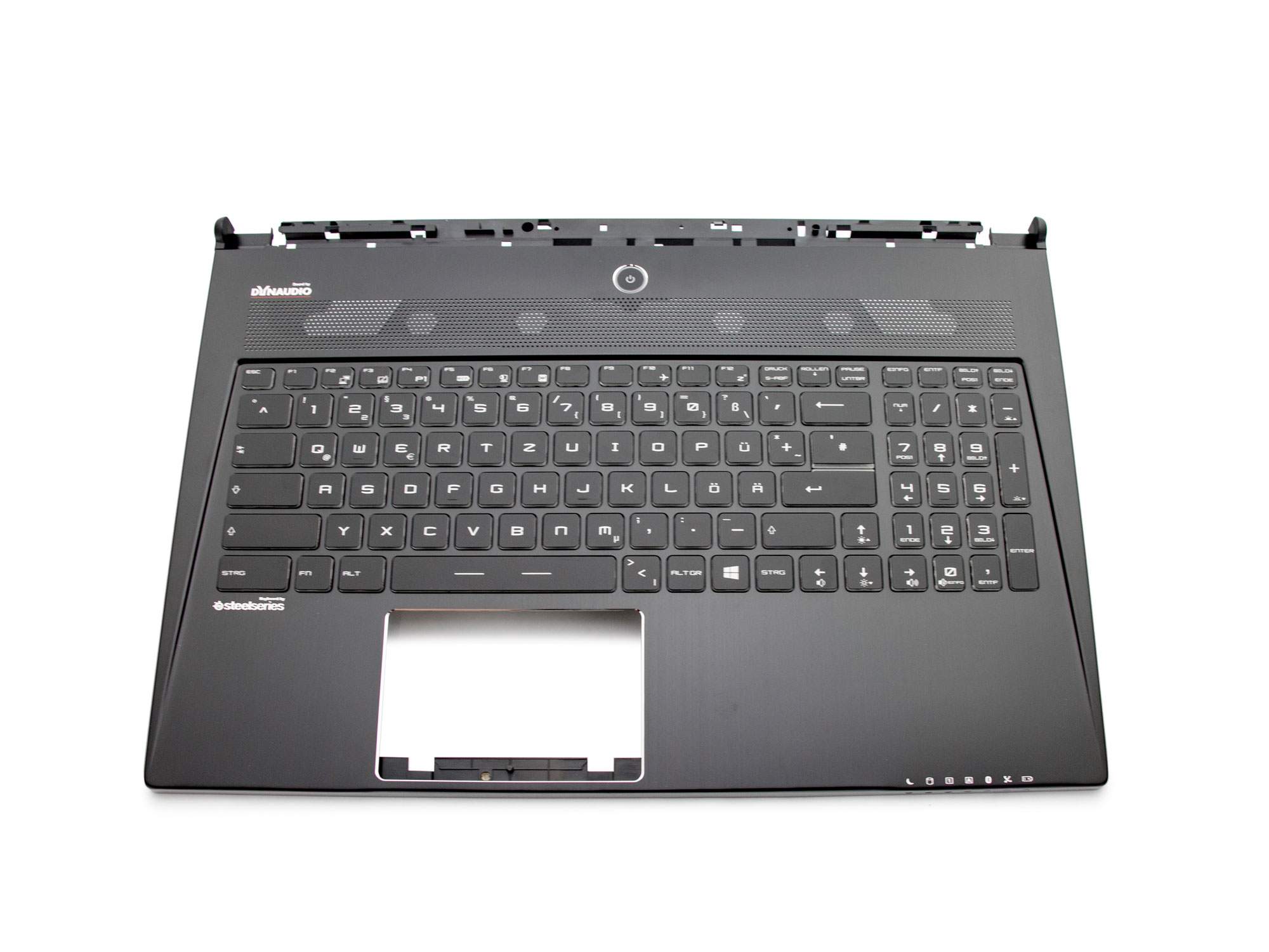 MSI Tastatur inkl. Topcase DE (deutsch) schwarz/schwarz mit Backlight Original für MSI WS60-2OJ (MS-