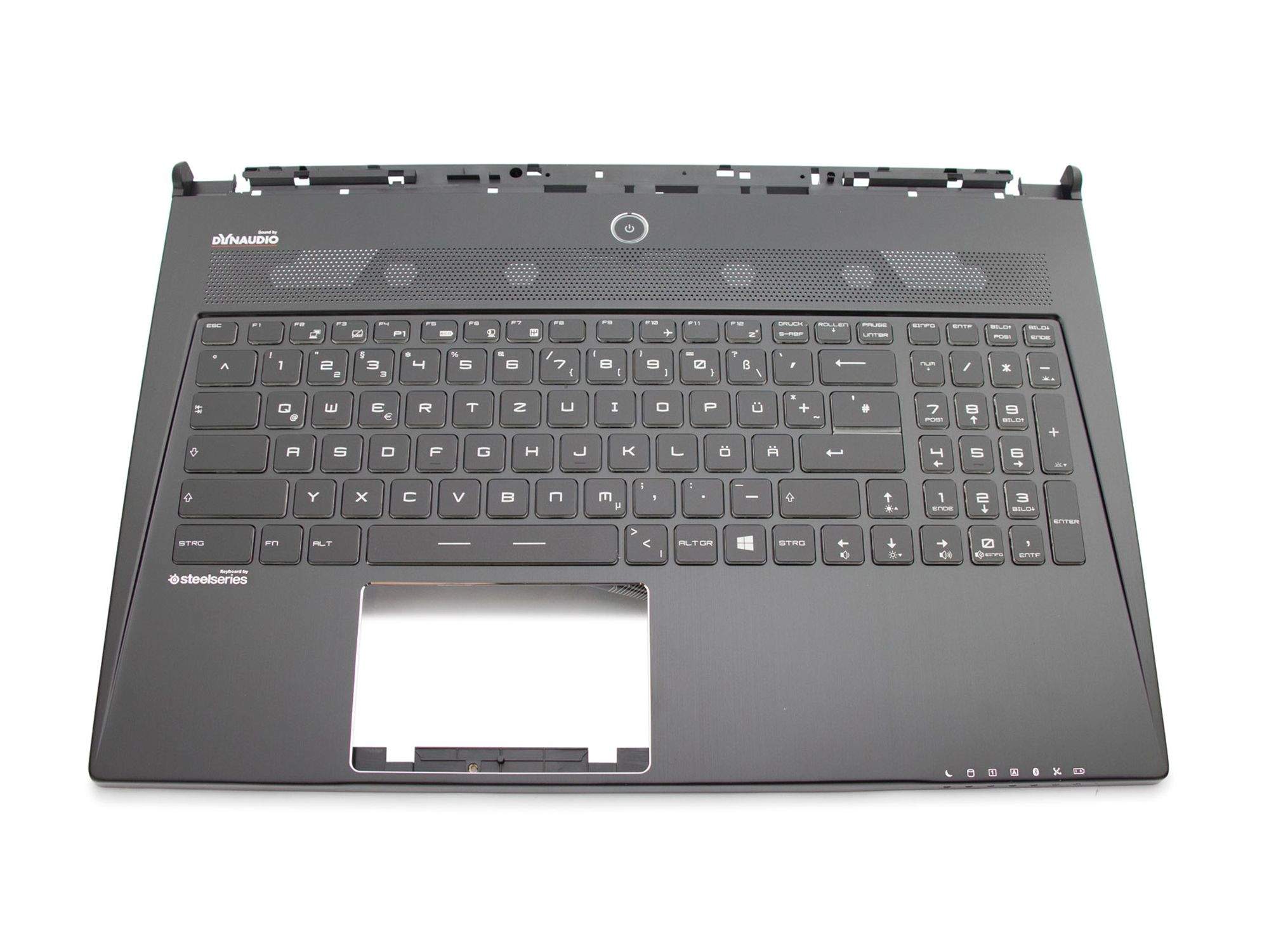 MSI Tastatur inkl. Topcase DE (deutsch) schwarz/schwarz mit Backlight Original für MSI WS60-2OJ (MS-